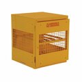 Vestil Yellow Cylinder Cabinet Horizontal 4 Cylinder Capacity CYL-H-4